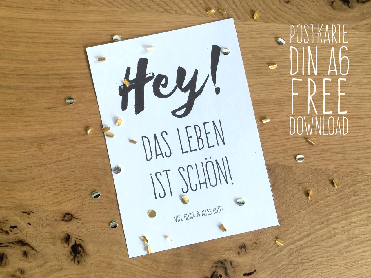 DIN A6 Postkarte free Download