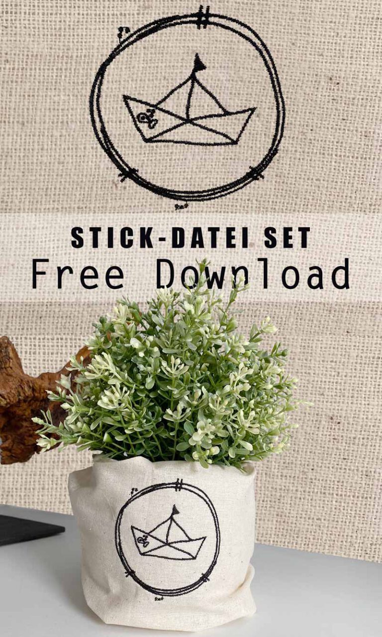 Stickdatei Schiff Embroidery Boat