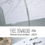 Kalender Cosy Home PDF zum Ausdrucken in DIN A4 quer