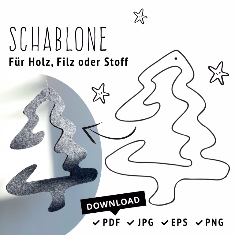Plott Schablone Tannenbaum Weihnachtsbaum