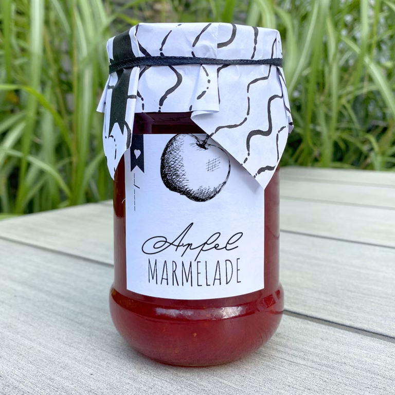 Apfel-Marmeladen Etiketten