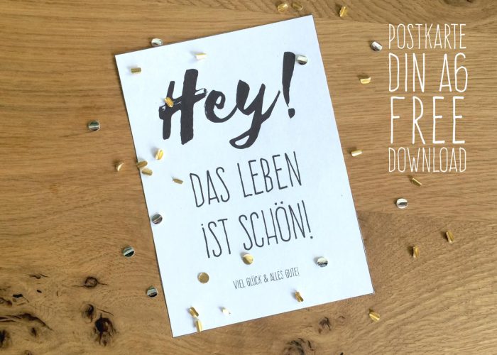 DIN A6 Postkarte free Download